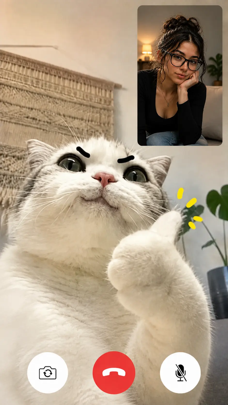 TITAN on a video call