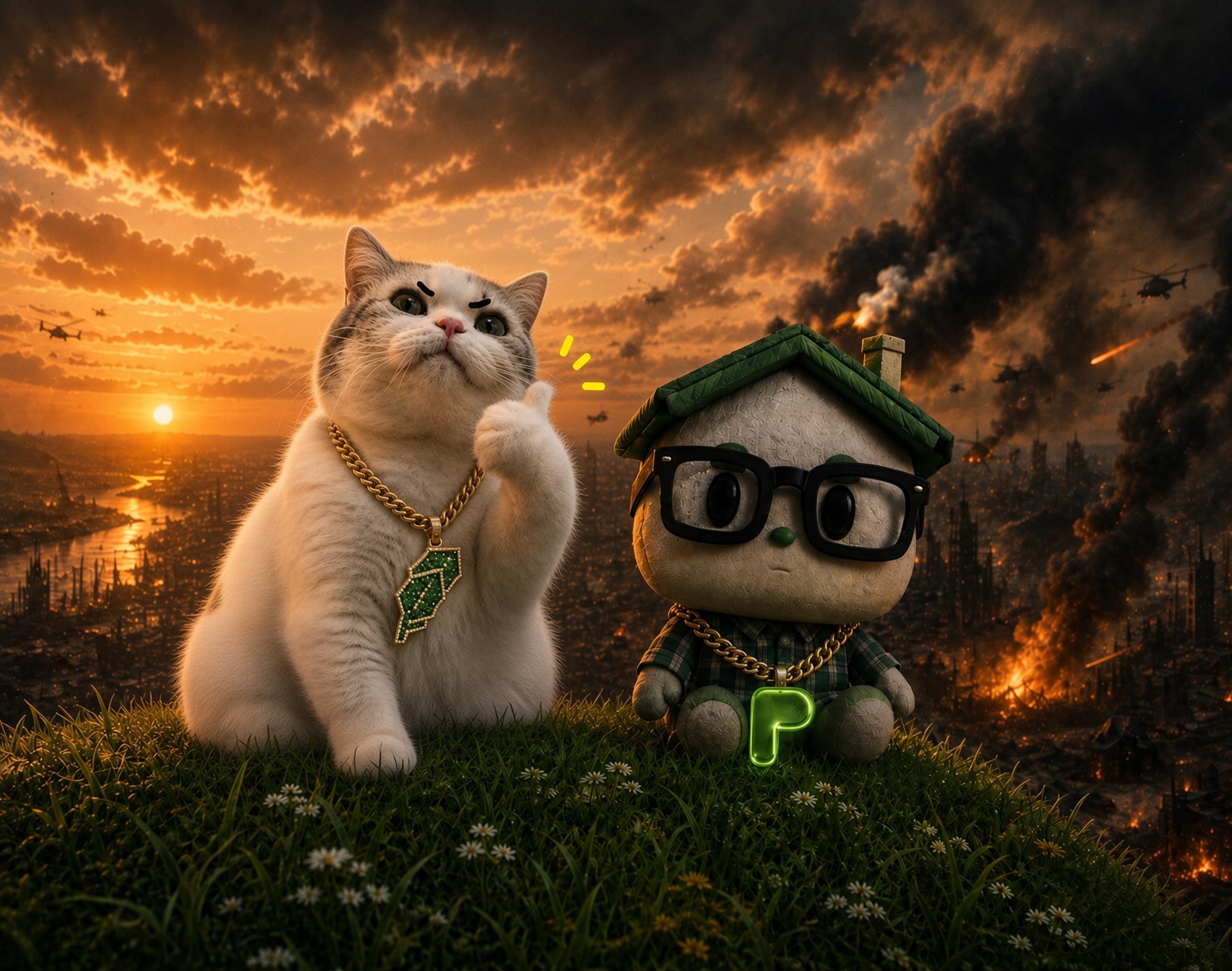 TITAN with a PONS house friend at sunset