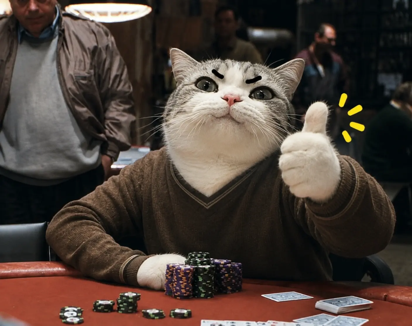 TITAN at a poker table