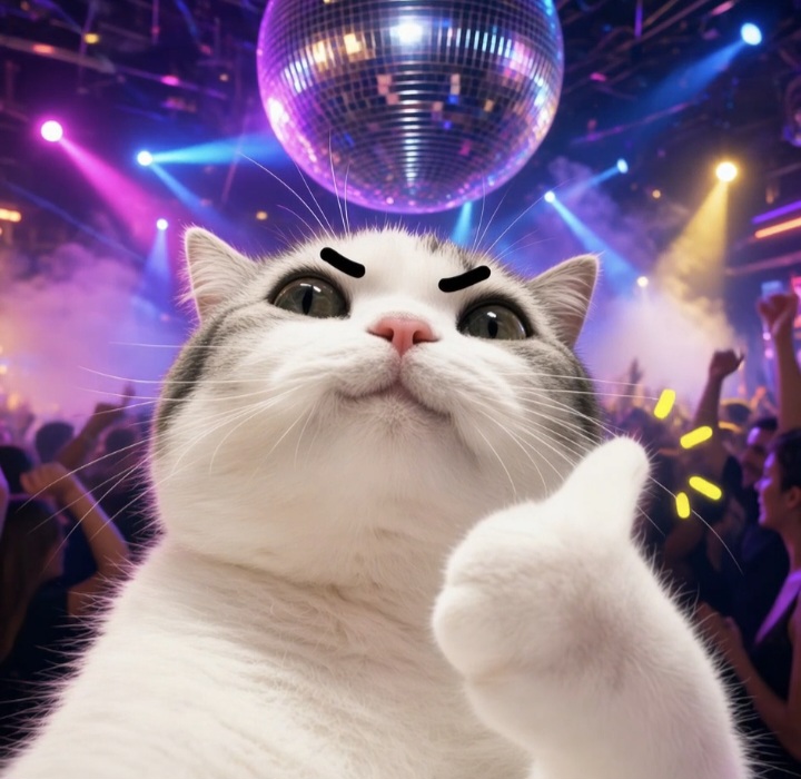 TITAN under a disco ball
