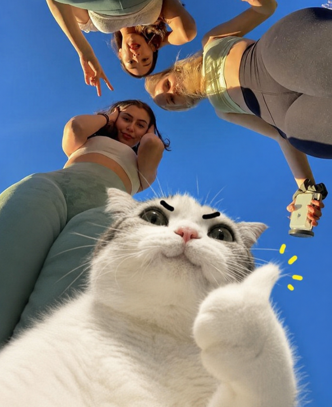 TITAN selfie with gym girls